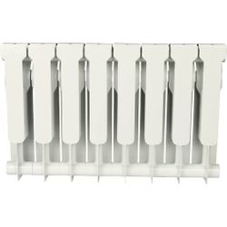 ROMMER Profi BM 350 (BI350-80-80-130)  8 секций радиатор биметаллический (RAL9016)