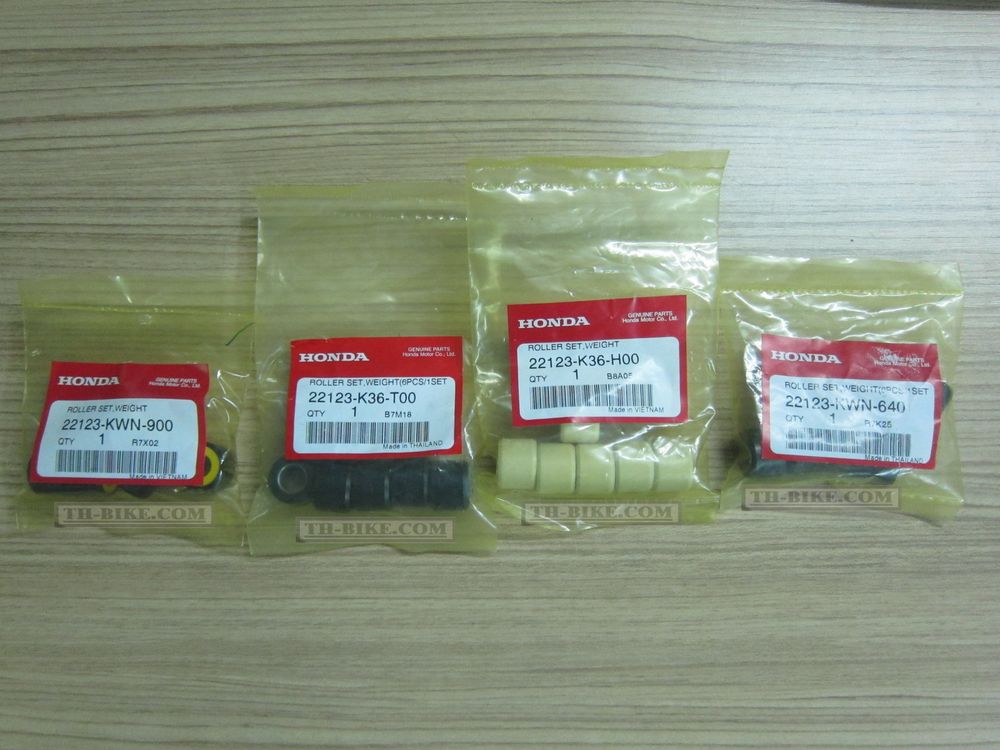 22123-Kxx-xxx. ROLLER SET, WEIGHT. Honda PCX. All factory value