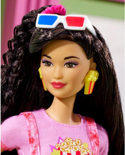 Кукла Барби Barbie Movie night Ночь кино