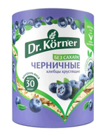 Хлебцы Dr. Korner, Черничный злаковый коктейль, 10 шт по 100 г