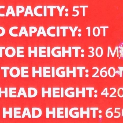 Домкрат гидравлический 10т FORCEKRAFT FK-TRJ7210