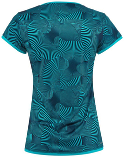 Женская футболка теннисная Lotto Tennis Tech Tee Printed - blue bird