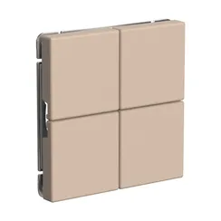 Выключатель четырехклавишный сценарный Systeme Electric ArtGallery Песочный GAL001274