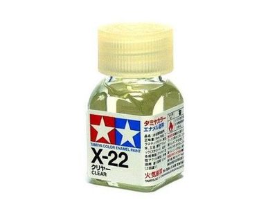 X-22 Глянцевый лак Tamiya Прозрачный (Clear), эмаль 10мл