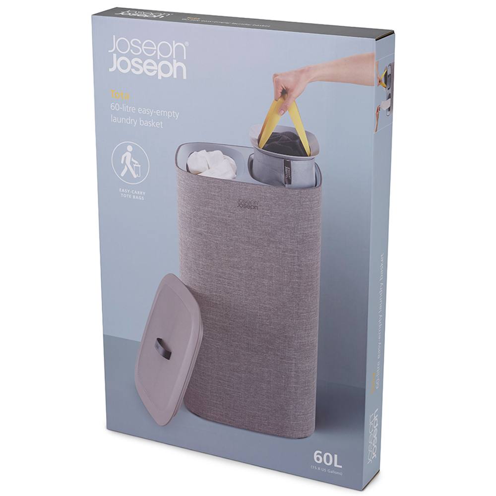 Корзина для белья tota™, 60 л, серая