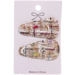 Зажимы для волос 2шт «New collection - Marina», микс 6 цветов, 6*2,5см