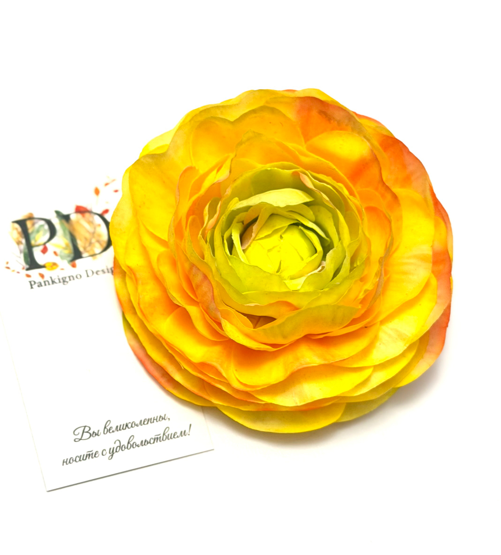 Брошь-заколка Pankigno Design Ранункулюс Spring
