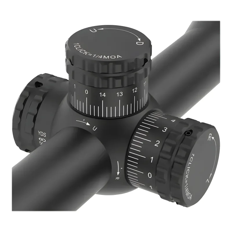 Оптический прицел Vector Optics HUGO 6-24x50 (SCOL-31) - крупный план барабанчиков ввода поправок
