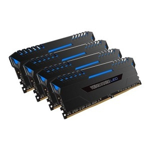 Модуль памяти DIMM DDR4 64Gb, 3000Mhz, 4х16GB, Corsair Vengeance LED (CMU64GX4M4C3000C15B)