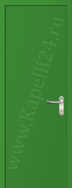 Дверь влагостойкая пластиковая KAPELLI multicolor ДГ RAL 6018 Желто-зеленый + коробка