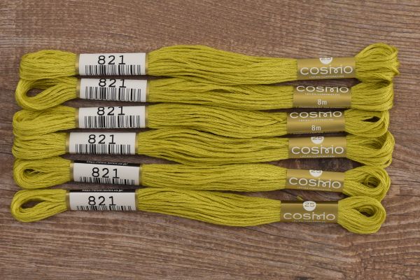 Мулине Lecien Cosmo, цв. 0821 / 6 мот. по 8 метров, в 6 сложений