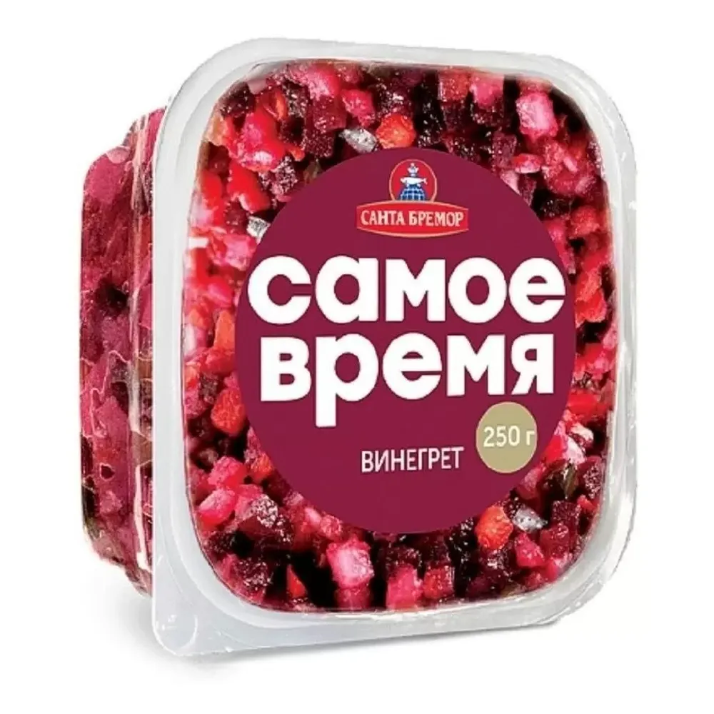 Салат Винегрет с квашеной капустой Самое время 250г 1/4