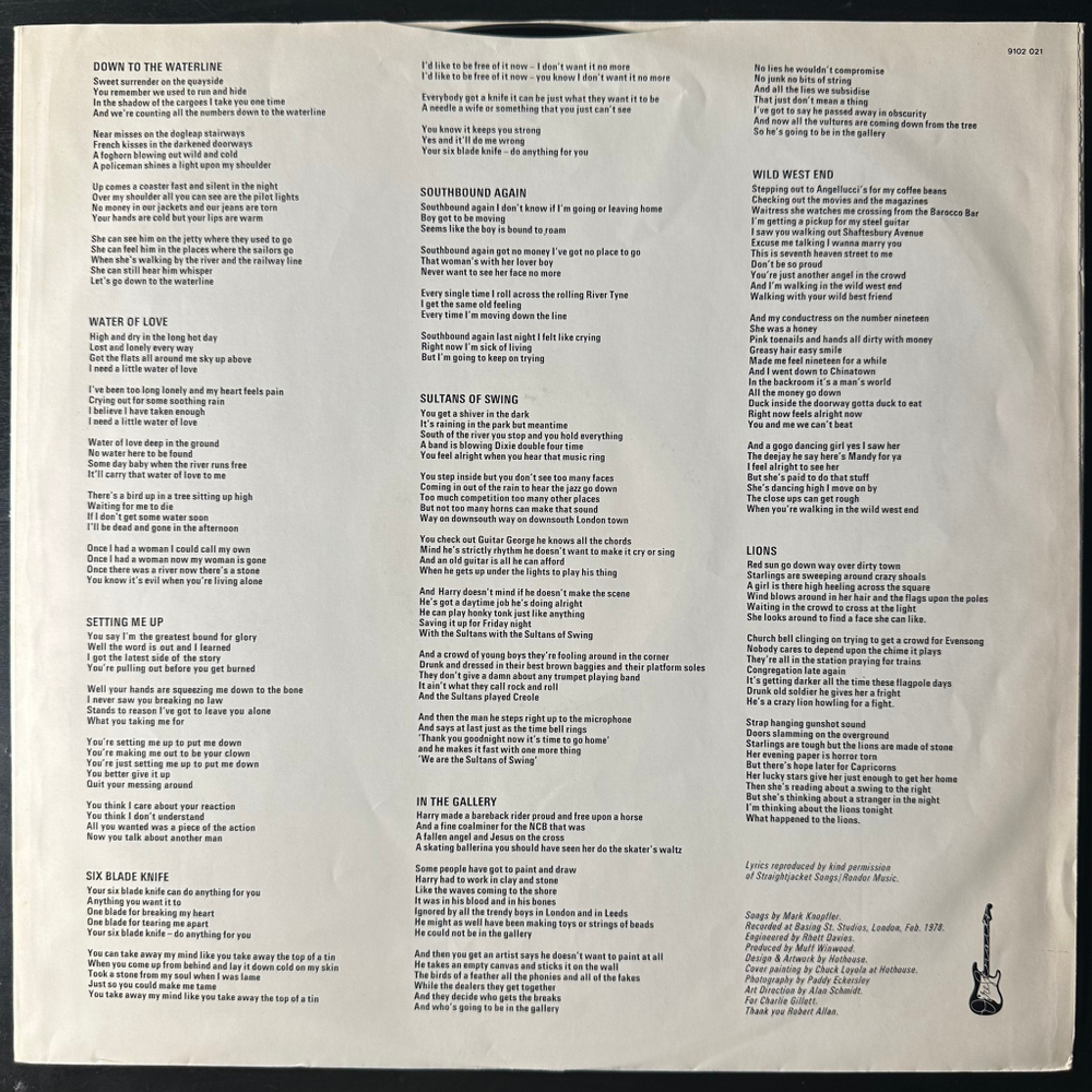 Dire Straits ‎– Dire Straits (Англия 1982г.)