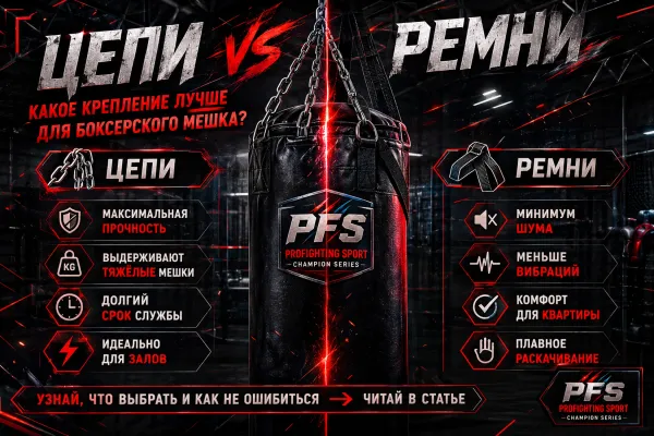 Цепи или ремни для боксёрского мешка — что лучше | ProFightingSport