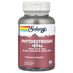 Solaray, Phytoestrogen™ с незаменимыми жирными кислотами с диким ямсом, воронцем кистевидным и дудником китайским, 60 мягких таблеток