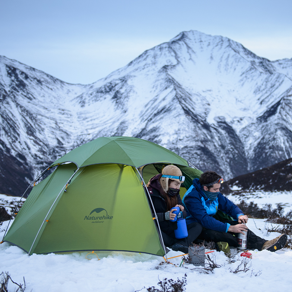 Палатка Naturehike Cloud Peak 20D Si 2-местная, алюминиевый каркас, зеленая, артикул NH17K240-Y-DGR