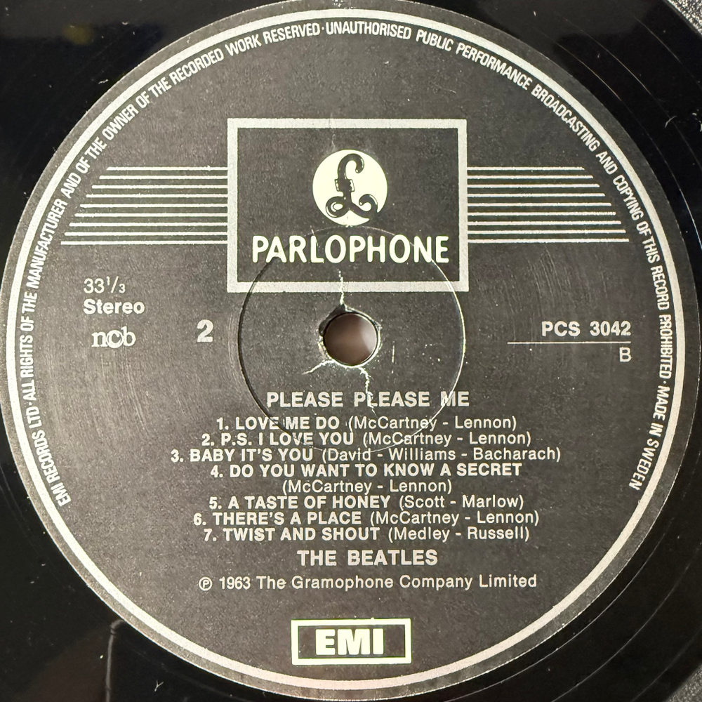 The Beatles ‎– Please Please Me (Швеция)