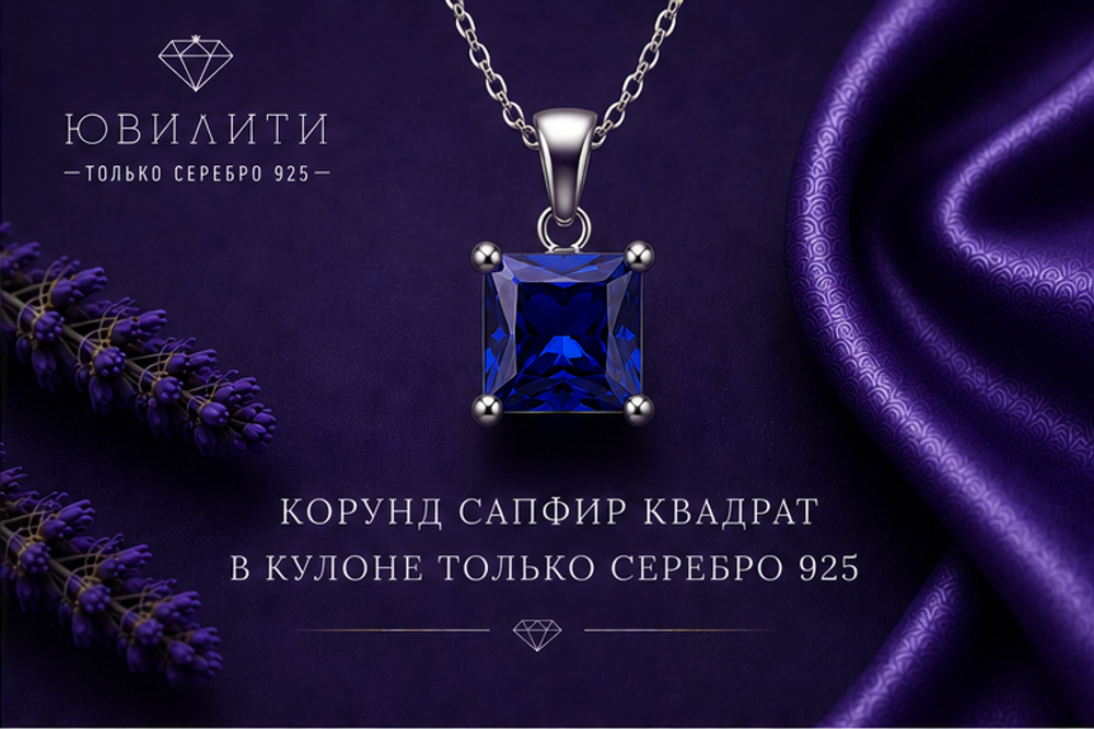 Корунд Сапфир Квадрат