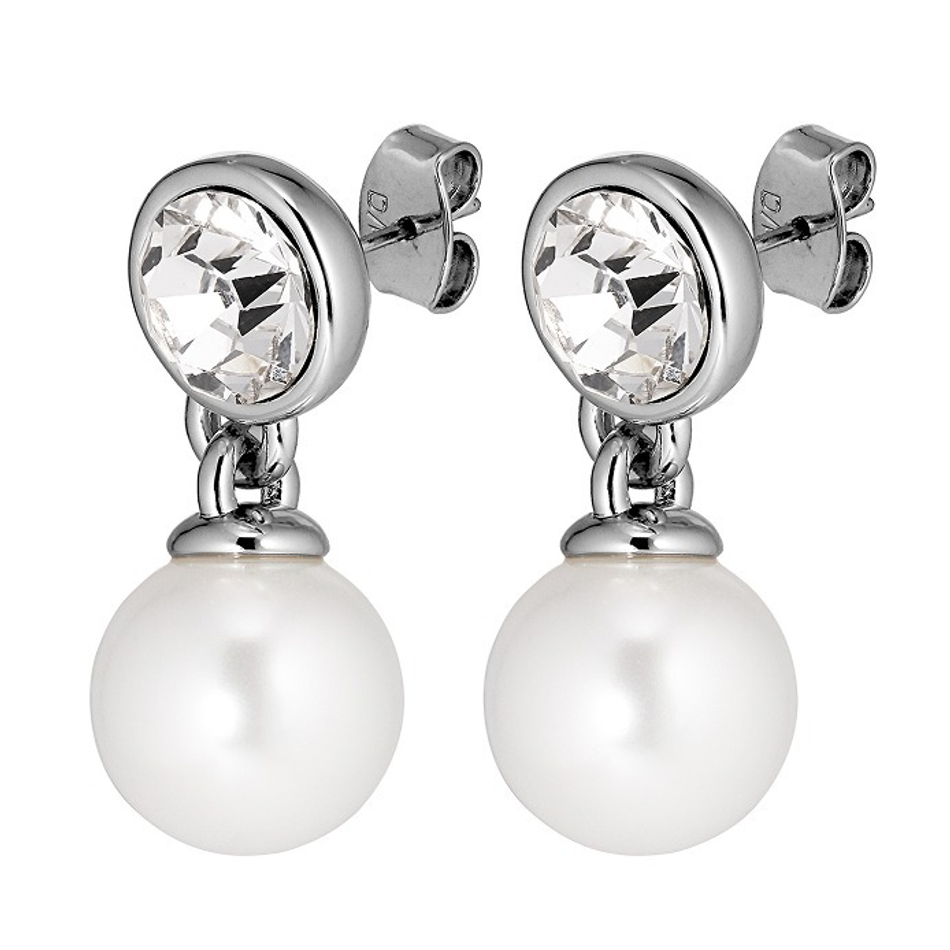 Серьги Dyrberg Kern NETTE SS CRYSTAL/WHITE PEARL 440025