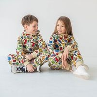 Комбинезон с клапаном и капюшоном "Travel story" подростковый утепленный