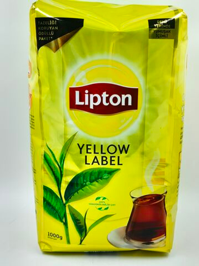 Чай черный Lipton Yellow Label листовой 1000 г (Турция)