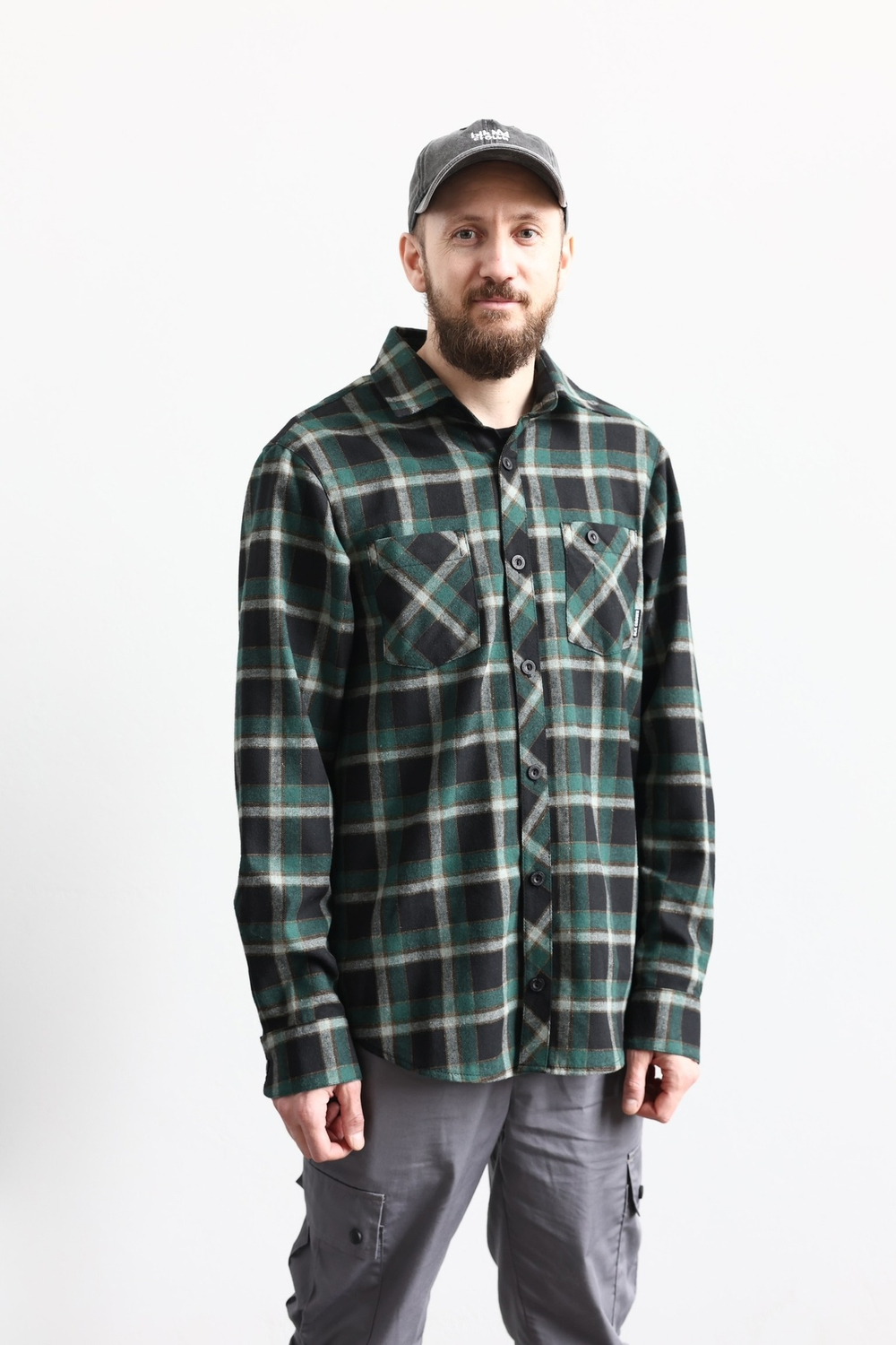 Рубашка BLK CROWN Lumberjack Green / Black