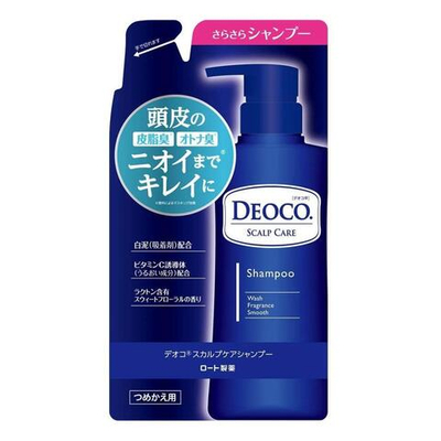 ROHTO Deoco Scalp Care Shampoo — шампунь с уходом за кожей головы, запаска 285 мл.