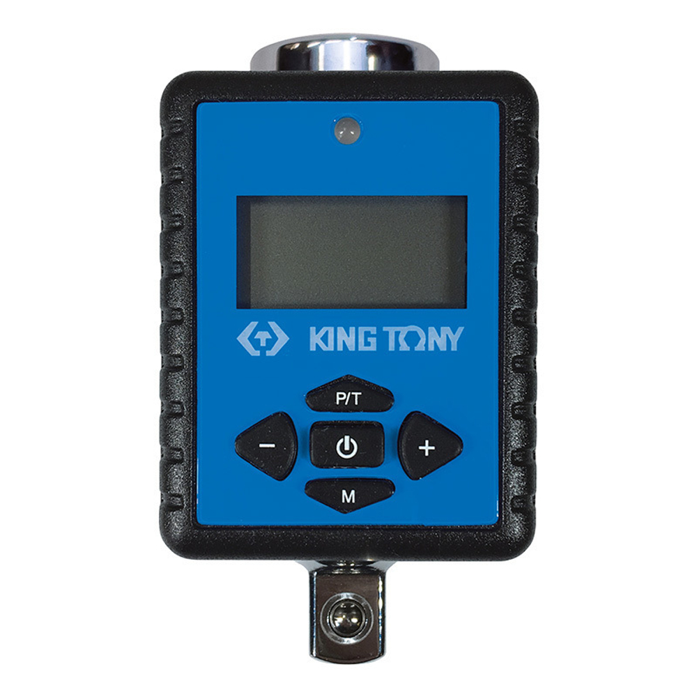 KING TONY (34307-1A) Динамометрический адаптер серии "DIGITAL", 3/8", 27-135 Нм, для левой и правой резьбы, кейс