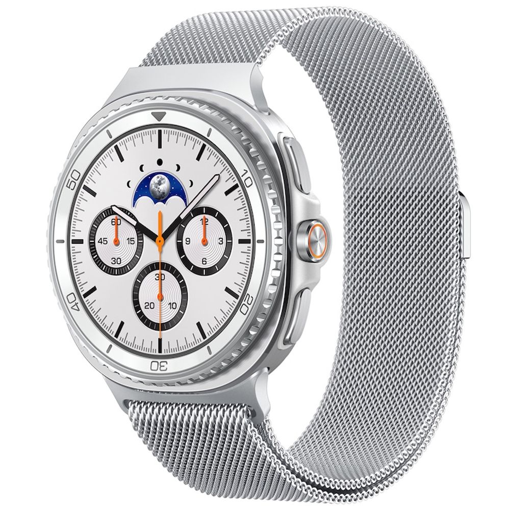 Ремешок Spigen Metal Fit для Samsung Samsung Galaxy Watch 8 (40/44/46mm) silver