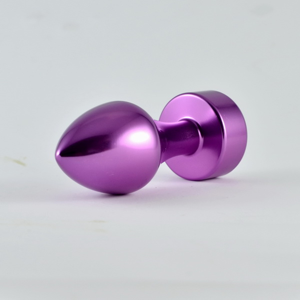Ювелирная анальная втулка "Rosebud Aluminium" (голубой)