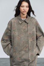 ТРЕНЧ С ЦВЕТОЧНЫМ ПЛАТКОМ — ZW COLLECTION — ZARA