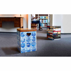 Табурет картонный delft, 32,5х32,5х44 см