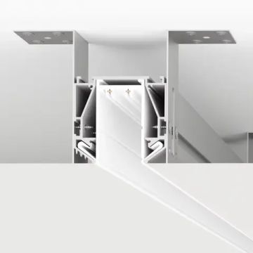 Закладной профиль 2 метра для натяжного потолка  TR3044-AL серый Smart Profi Denkirs