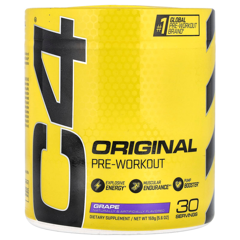 C4 / Cellucor, C4® Original, предтренировочный комплекс, со вкусом винограда, 159 г (5,6 унции)