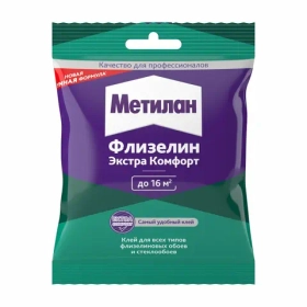 Клей для флизелиновых обоев Метилан Флизелин Экстра Комфорт 3000298, 90 г