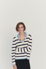 КОМБИНИРОВАННЫЙ ТРИКОТАЖНЫЙ ПОЛО В ПОЛОСКУ — ZARA