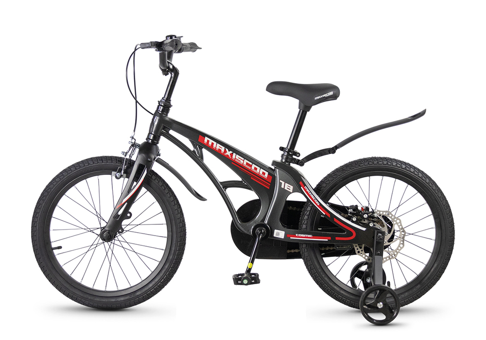 Велосипед 18'' Maxiscoo COSMIC Стандарт Черный Глянцевый (2026)