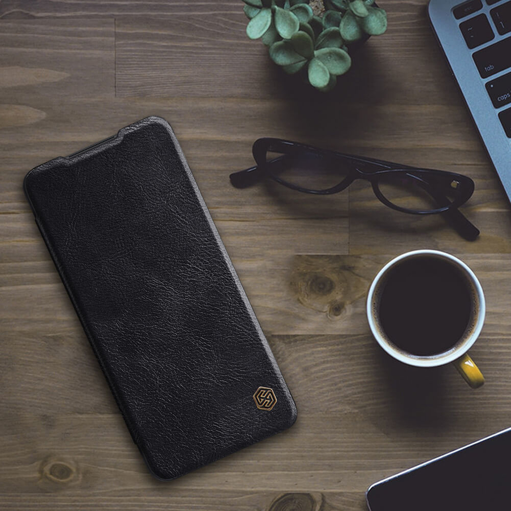 Кожаный чехол-книжка Nillkin Leather Qin для Samsung Galaxy A12