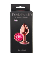 Анальная Пробка Diamond Quartz Shine S Розовое Золото 4023-01lola
