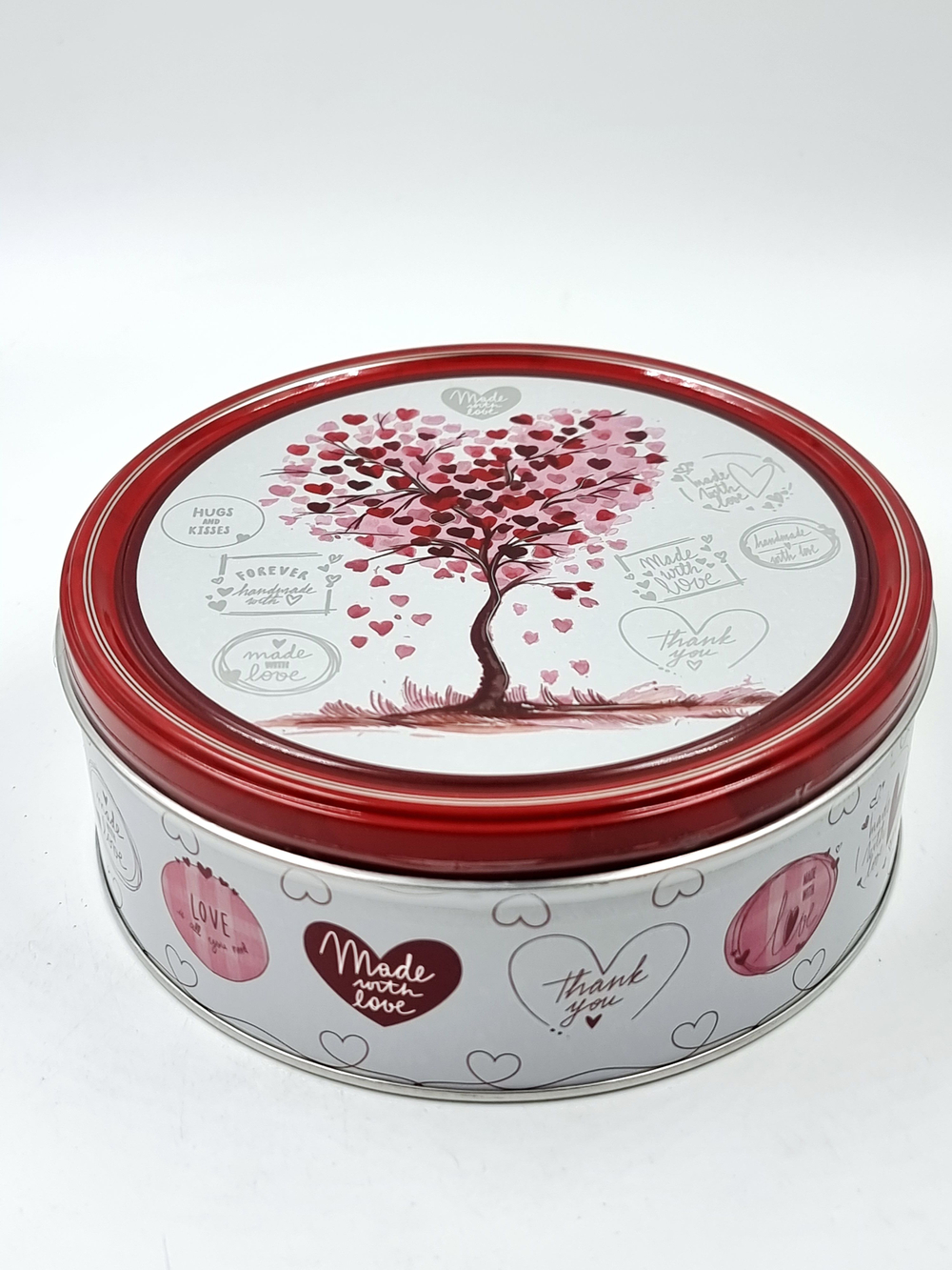 Песочное печенье с маслом Butter Cookies "Hearts/Сердечки на дереве", 2 жестяные банки по 150 г (Дания)