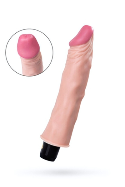 Реалистичный вибратор A-Toys (18,5 см) (Цвет: телесный)