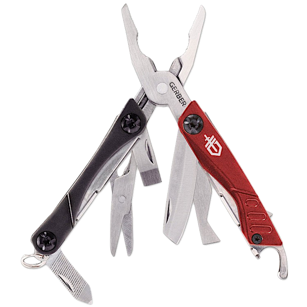 Мультитул Gerber 31-001040 Essentials Dime Micro Tool 3Cr13 Красный-Чёрный