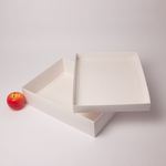 Коробка крышка-дно 40x9x30, белый, картон