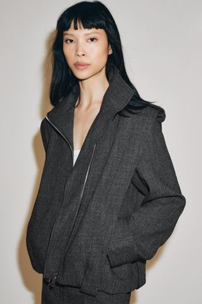 КУРТКА С ПОГОНАМИ И БОКОВОЙ МОЛНИЕЙ — ZW COLLECTION — ZARA