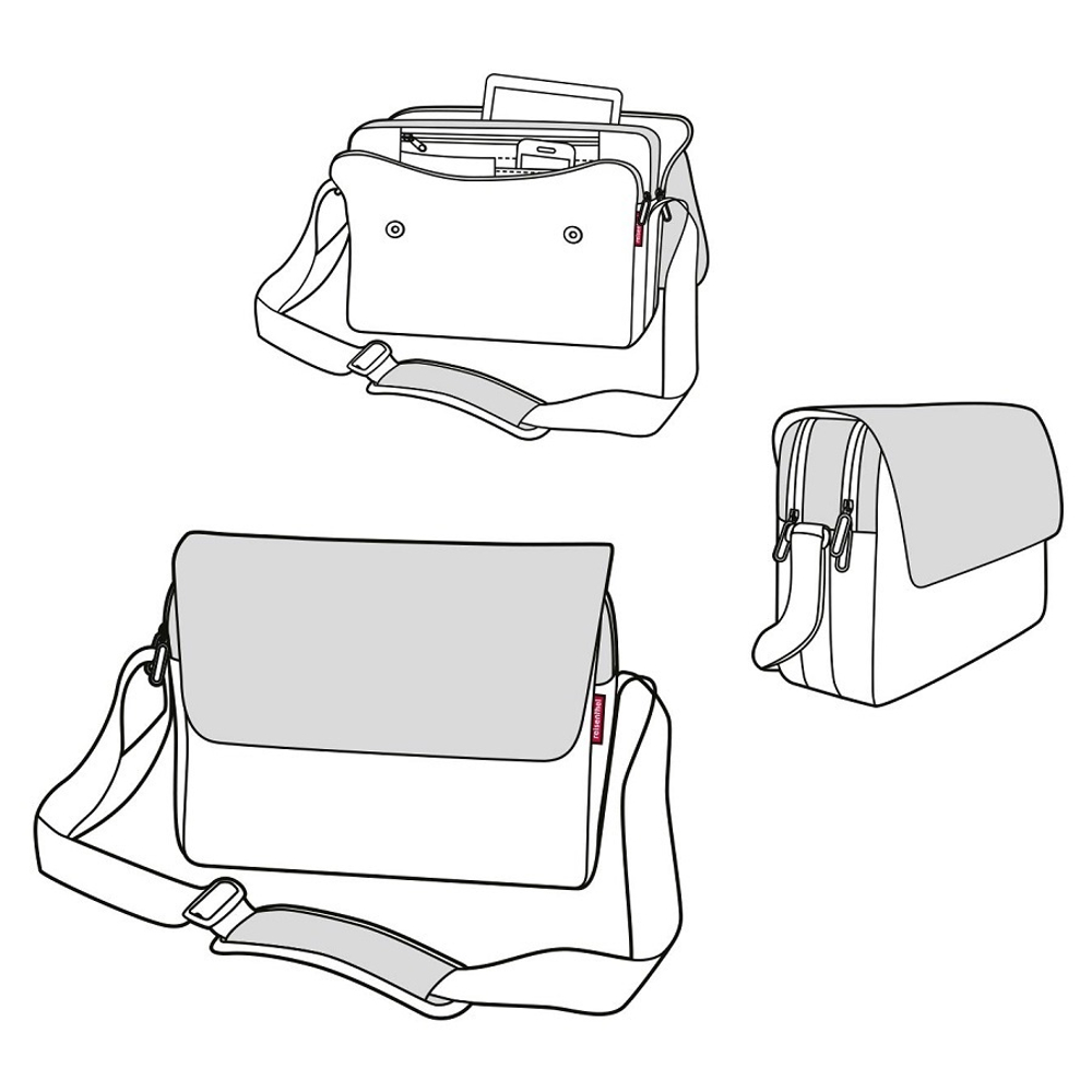 Сумка courierbag 2 canvas grey