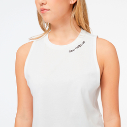 Женская теннисная майка New Balance Relentless Tank Top Women - White