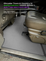 Автомобильные коврики ЭВА Chrysler Town & Country IV (00-05г.) дорестайлинг, для 7-ми местного авто