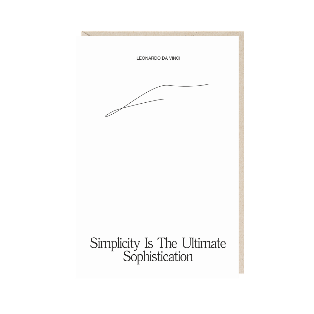 Открытка Simplicity is...
