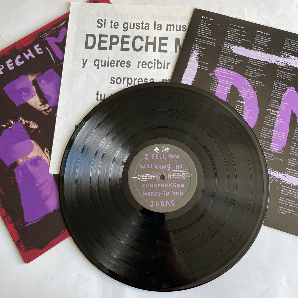 Винтажная виниловая пластинка LP Depeche Mode Songs Of Faith And Devotion (Испания 1993)