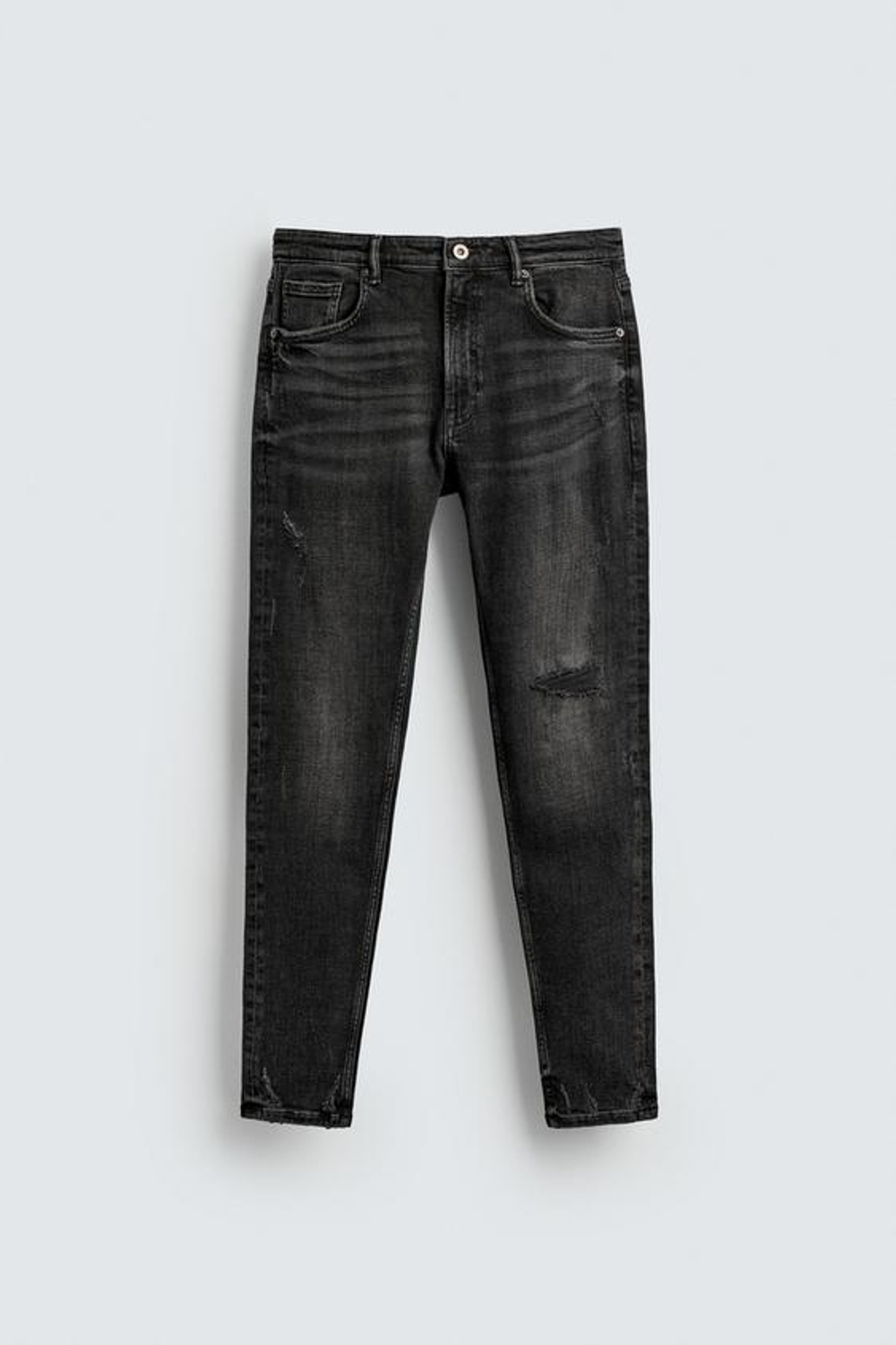 ZARA ДЖИНСЫ SKINNY FIT, УГОЛЬНЫЙ